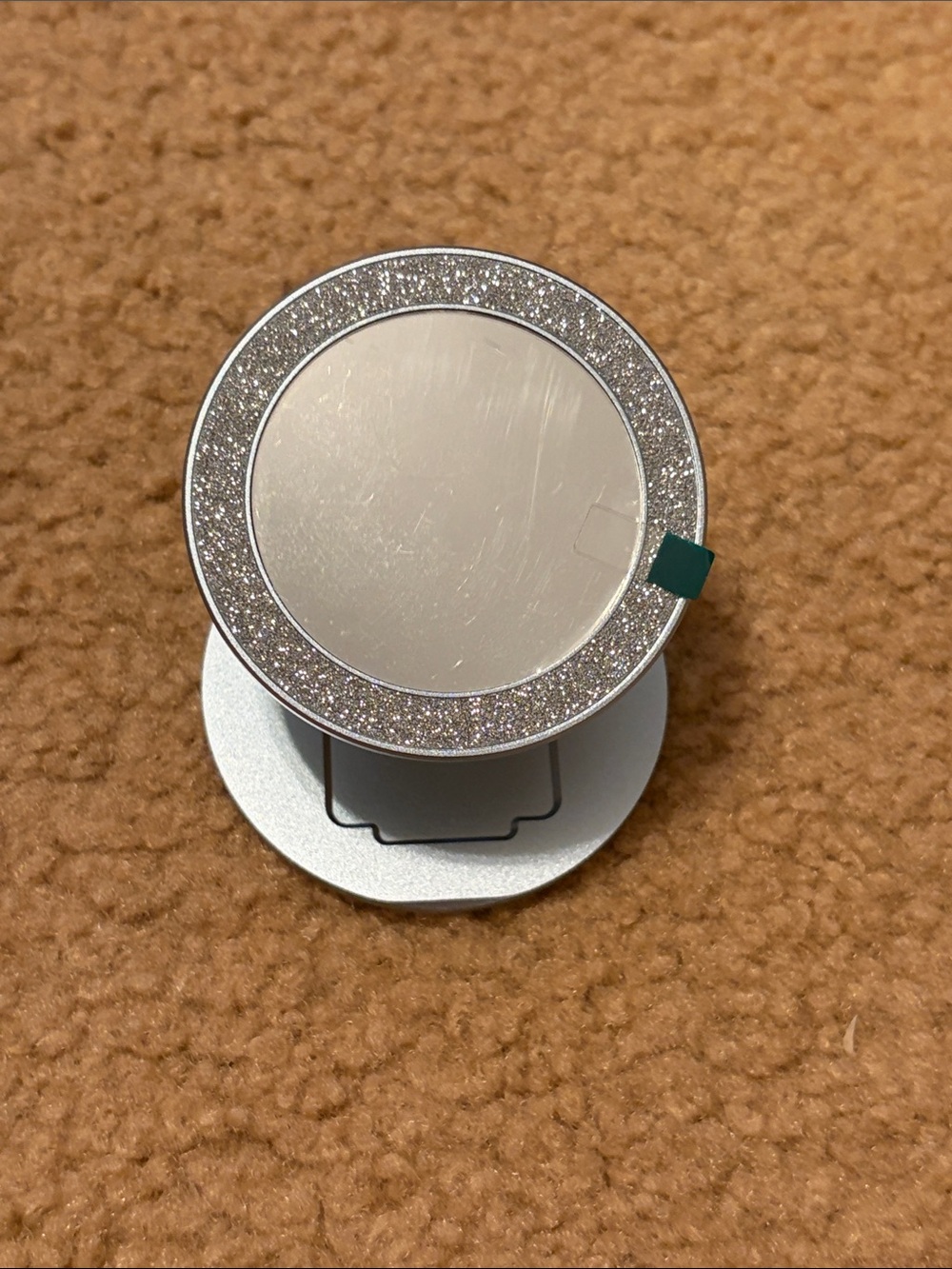 Silver Glitter Magnetic Phone Stand